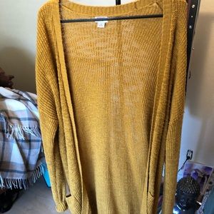 Mustard Knit Cardigan